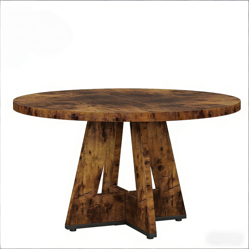 Table basse en bois (sans la chaise), Brun rustique