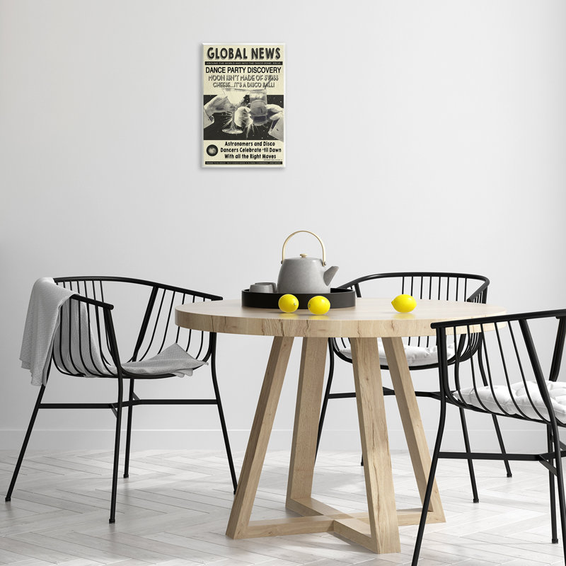 «Vintage Disco News Article Art» par Graffi * tee, H 15 po x l 10 po
