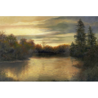 Golden Moments 1 Piece Wrapped Canvas Painting