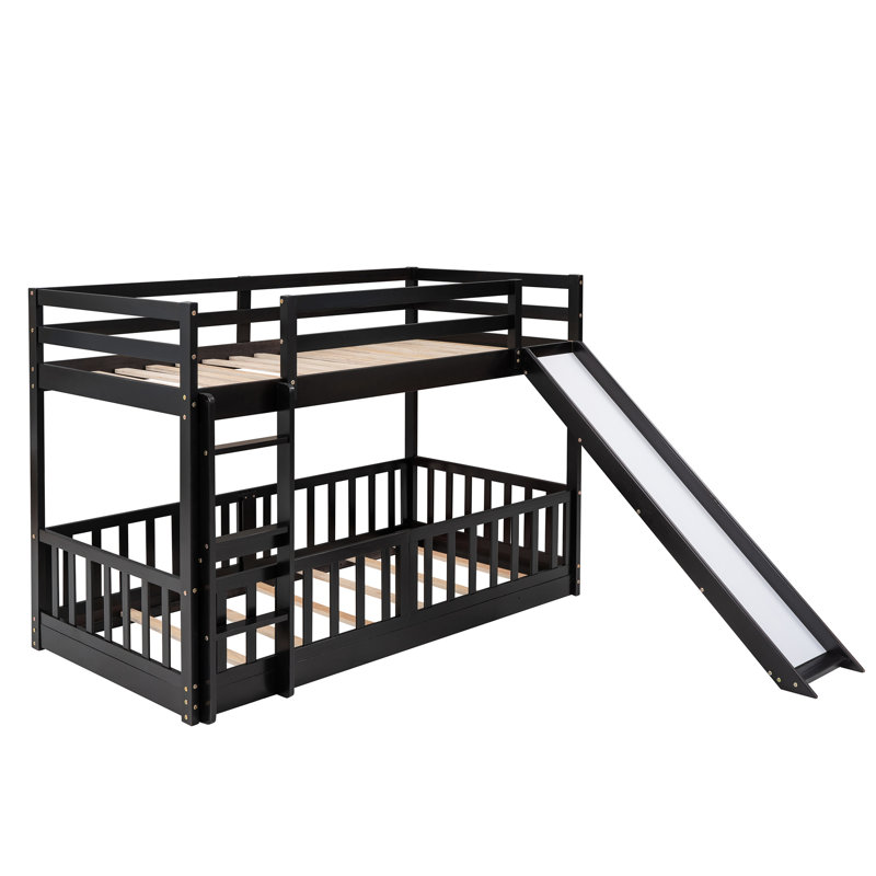 Twin Over Bunk Bed With , - Construction Safe Climbing
