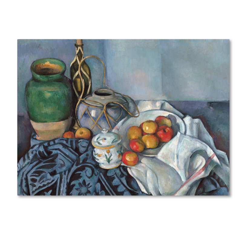 «Still Life With Apples 2», reproduction sur toile tendue, H 14 po x l 19 po