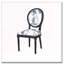 Chaise de salle à manger ronde