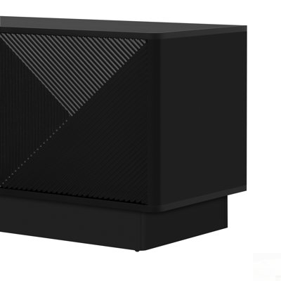 Armoire élégante à 4 portes avec tablettes réglables et décorations à DEL, idéale pour le rangement moderne et fonctionnel