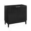 Two-Door Storage Cabinet with Fluted Fronts and Brass Handles, Ideal for Multiple Room Uses and Organized Living Spaces-543945660