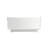 49 Inch Solid Surface Soaking Bathtub - Deep Soak Freestanding Tub