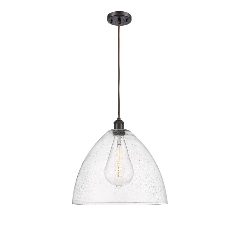 Haide 1 - Light Single Pendant, No Bulb Included, 18.75" H x 16" W x 16" D, Oil Rubbed Bronze