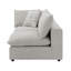 Upholstered Modular Left Facing Loveseat With 2 Pillows In Beige