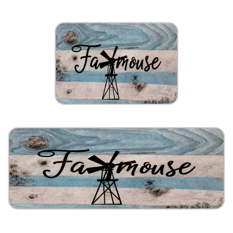 Tapis de cuisine Farmhouse Windmill, 2 Count