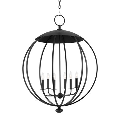 Luminaire suspendu 6 lumières Wesley