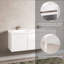 Ensemble de meuble-lavabo mural 60 po avec 2 tiroirs et portes