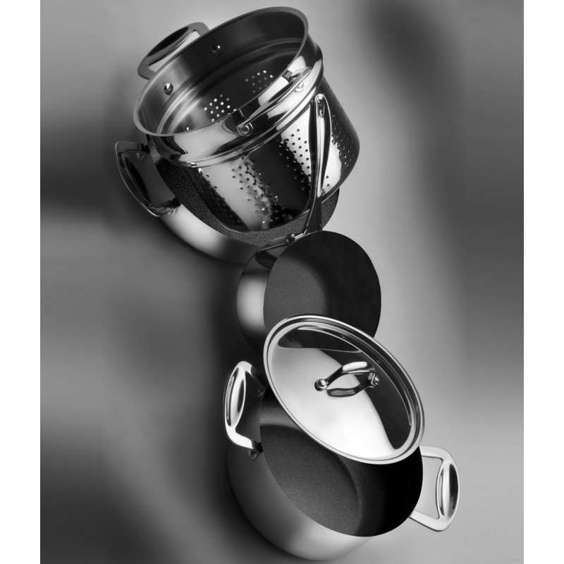 GLAMOUR DIAMOND Stainless Steel Non-Stick Frying Pan