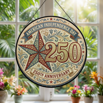 Panneau de fenêtre en verre à motif d'étoiles pour décoration intérieure 250 12 "H