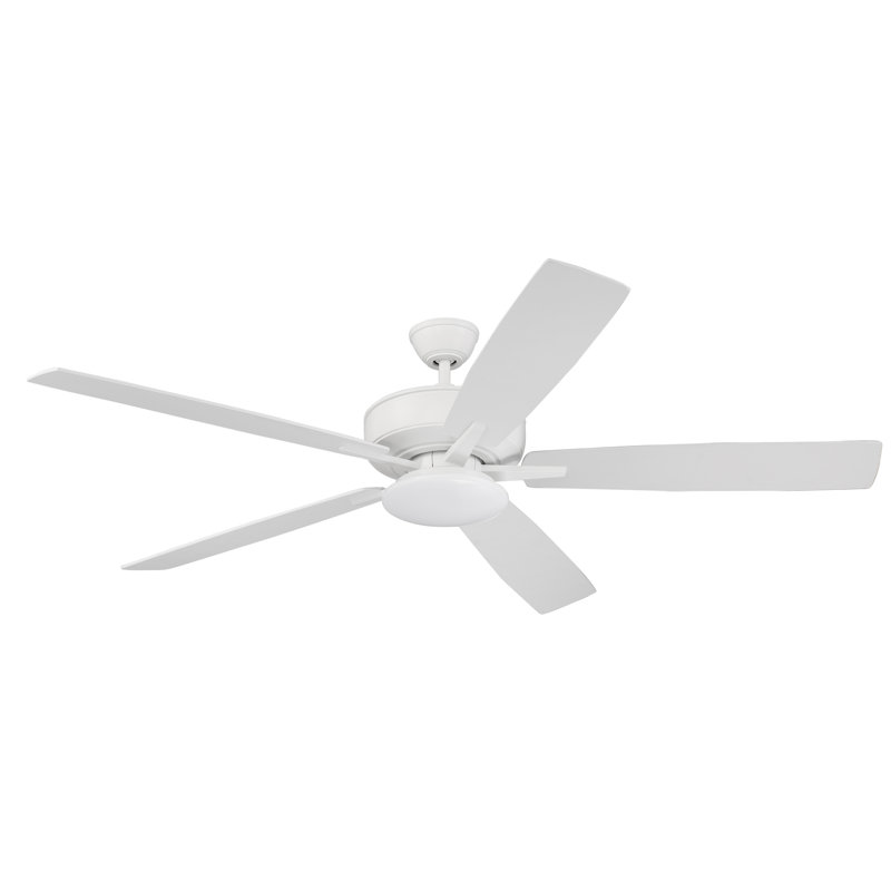 60'' Ceiling Fan with LED Lights, White