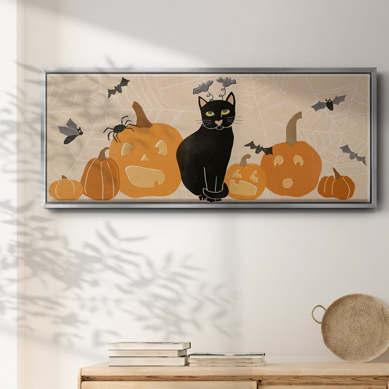 «Pumpkin Patch Cats Collection D», toile encadrée, H 8 po x l 20 po