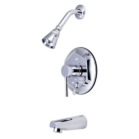 Robinet de baignoire et de douche à contrôle de volume South Beach, Chrome poli