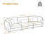 Canapé modulaire rembourré en velours côtelé 3 pièces Seemab-801322789