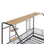 Lit simple en métal avec lit gigogne