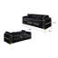 Canapé et causeuse Ruby 2pc en tissu de bouleau noir avec structure en bois de bouleau massif-1582894673-1582894672
