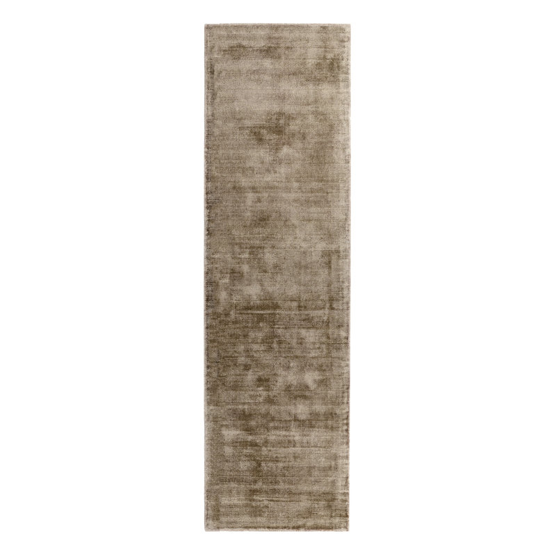 Doris Plain Silky Mocha/Beige Rug, Runner 66 x 240cm