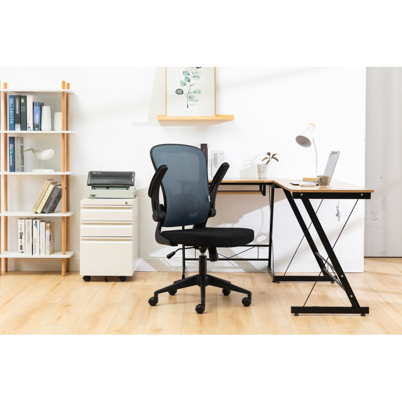 Chalfield Mid-Back Mesh Office Chair with Adjustable Height, Tilt, Swivel & Armrests – Ergonomic Computer Task Chair, Gray