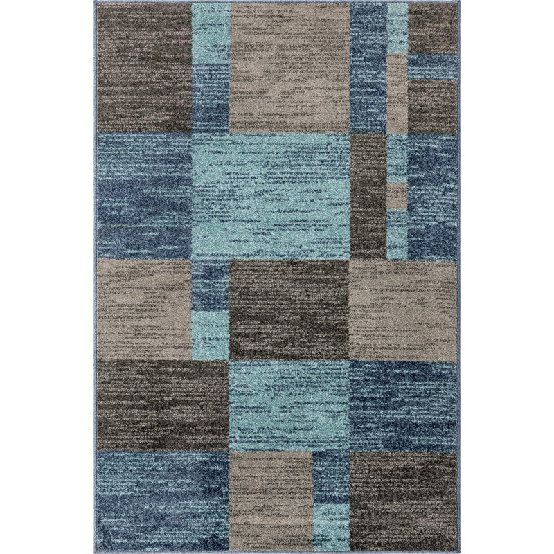 Eginhard Geometric Indoor Rug, Rectangle 4' x 6'