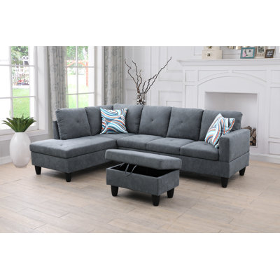 Evelyngrace Upholstered L-Shaped Sectional