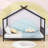 Aania Twin Size Metal House Bed with Slats and Headboard-1183328115
