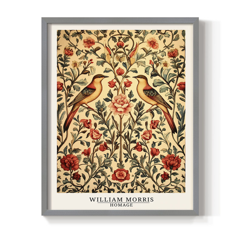 Imprimé encadré en bois massif de la collection CCMI de la série WILD, Gris, H 30 po x l 24 po