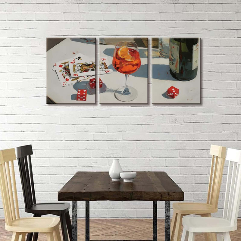 3 Piece Wrapped Canvas Print, 60 cm H x 120 cm W