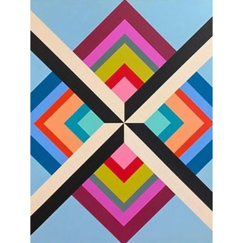 Cubisme coloré | Acrylique sur toile | Par Anshul Gupta
