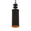 Mini-luminaire suspendu 1 lumière noir