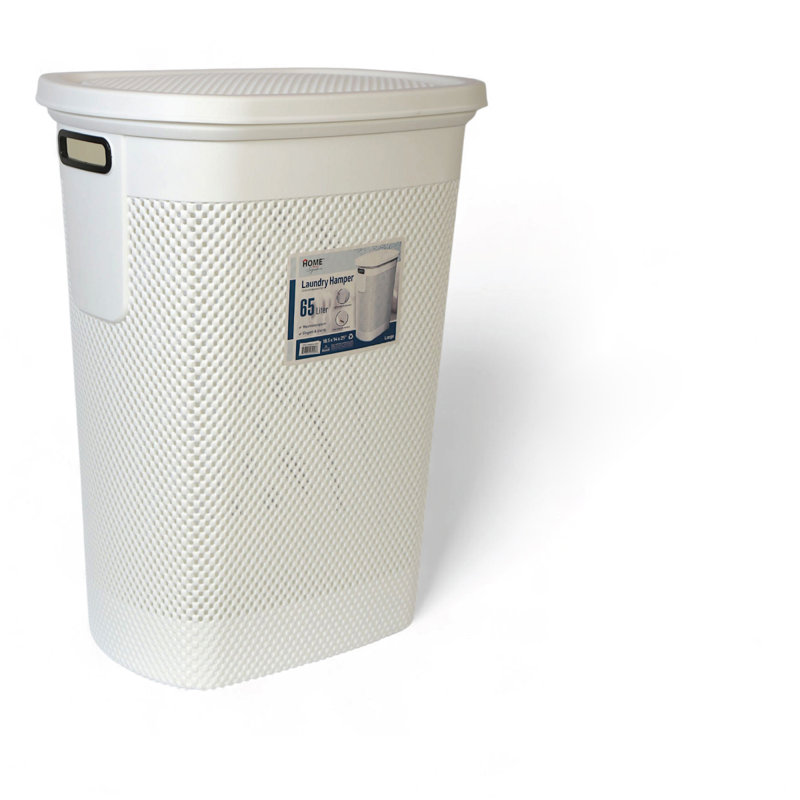 Laundry Hamper Max 65 Lt -White, White