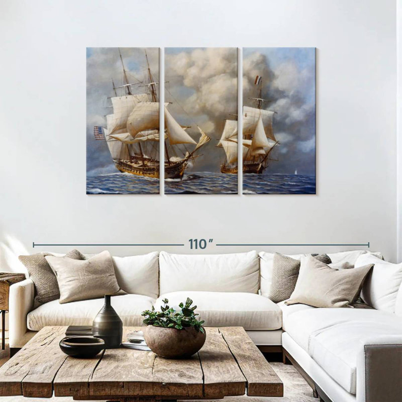 Mehar Naval Battle, 48" H x 74" W