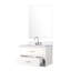 Meuble-lavabo blanc avec comptoir en quartz, traitement de purification inclus du miroir et du robinet - l 30 po x 22 30 po, quartz, procédé de précision-1185338469