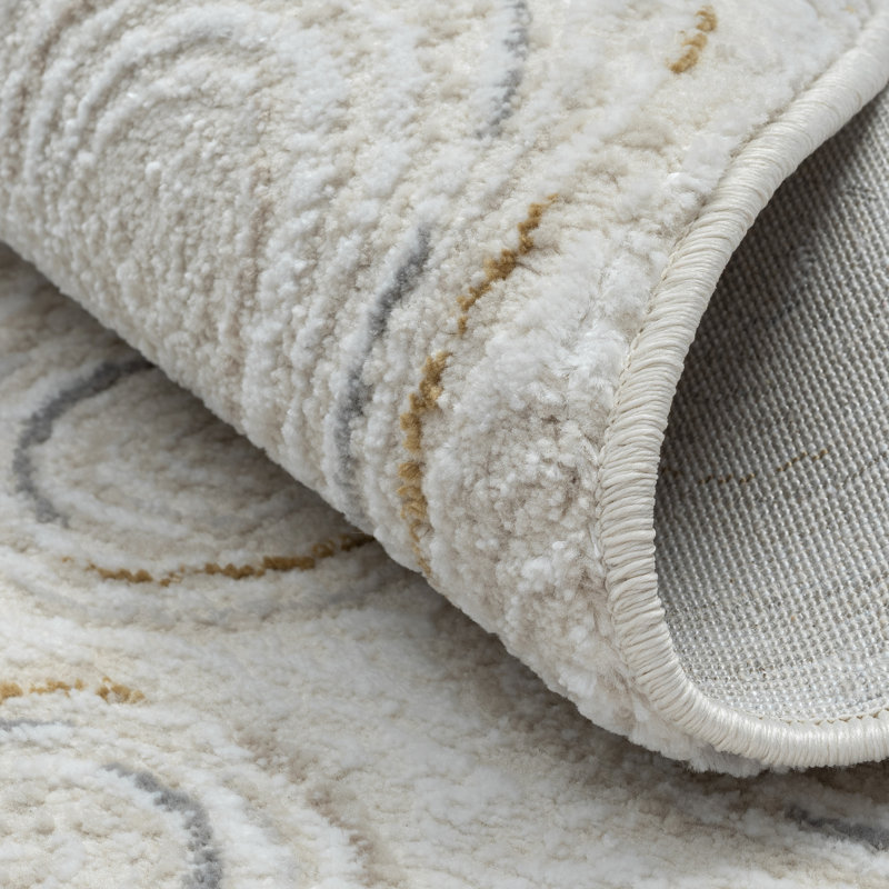 Penelope cream Rug, Round 120cm
