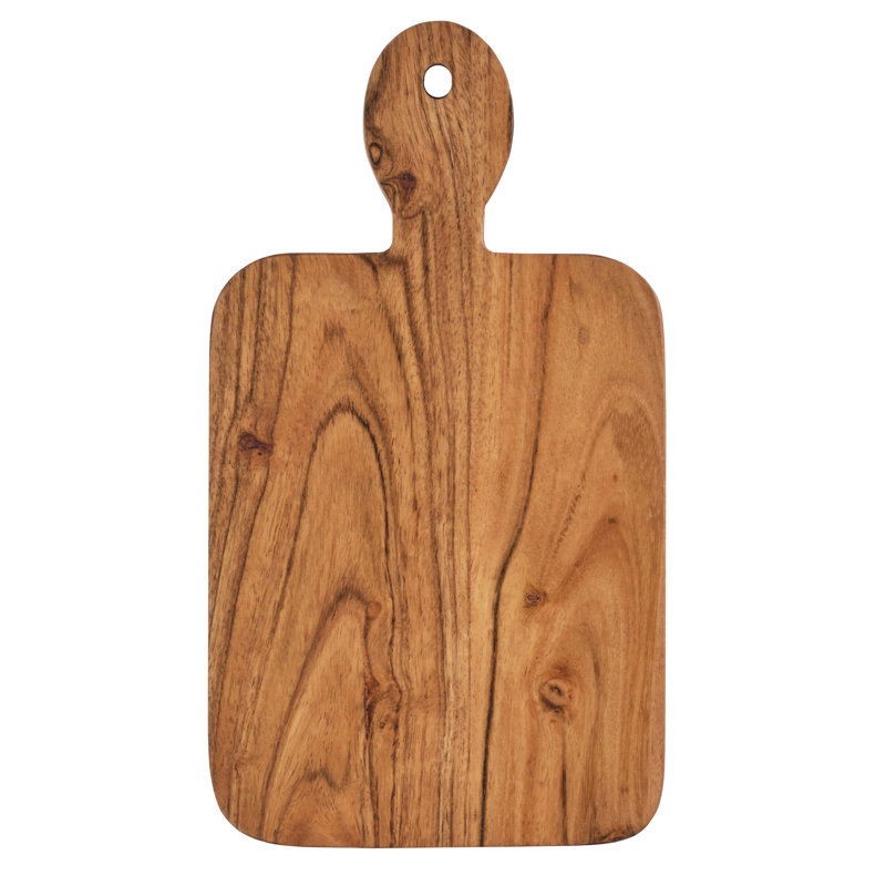 Natural Acacia Wood Rectangular Serving Boards, Set of Four