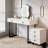 Adjustable-Length Vanity with Cloud LED Mirror