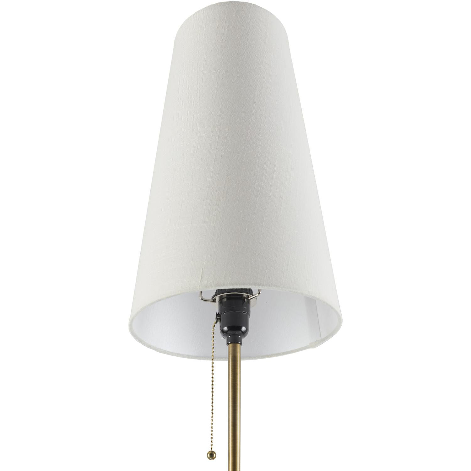 Clomer 65" Dimmable Floor Lamp, Gold/White