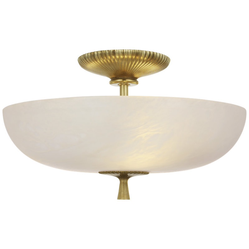 Aerin 3 - Light Semi Flush Mount, Antique-Burnished Brass
