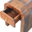 Mini Darcy Chestnut Nightstand With Curved Edges
