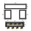 Porte-gobelet 4 pièces "Kitchen Collection IV" par Millwork Engineering