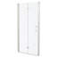 Porte de douche pliante sans cadre 36 po x l 72 po avec verre trempé