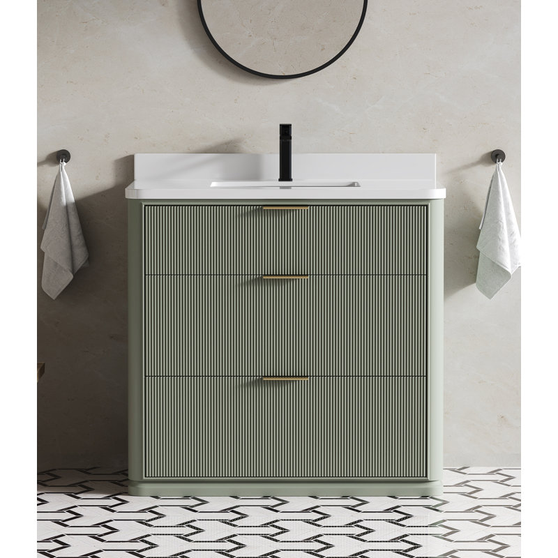 Ensemble de meuble-lavabo 36 po avec dosseret Maxbano, 36"