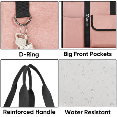 Grand sac fourre-tout utilitaire avec poches pliables