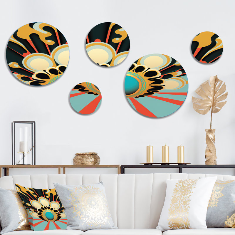 Blue Moon Rising II - Modern Metal Wall Décor