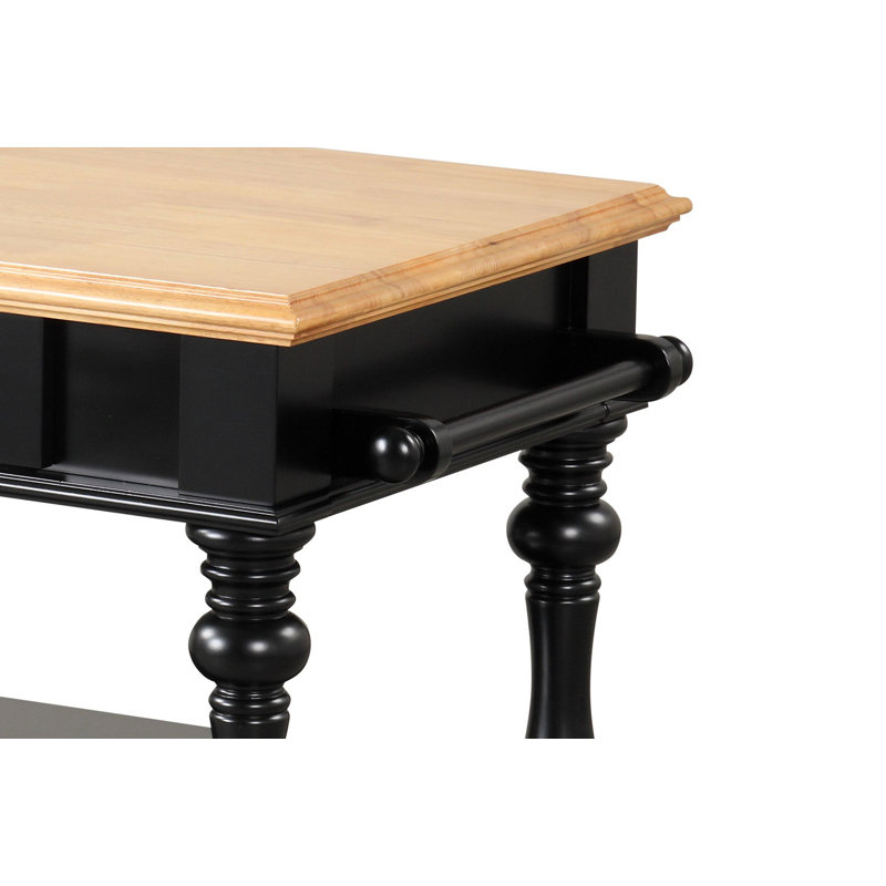 Black Kitchen Island