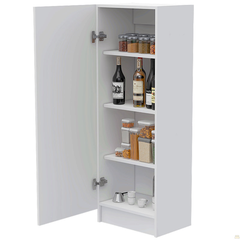Armoire à porte simple Pantry Miami, Blanc