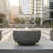 Round Bowl LED Outdoor Bubble Fountain - Gray-1345597759-1345597753
