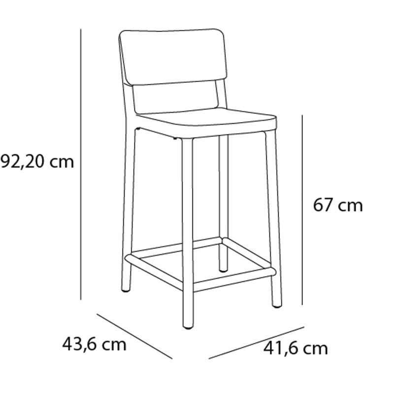 Bishop's Castle Bar Stool, Sand