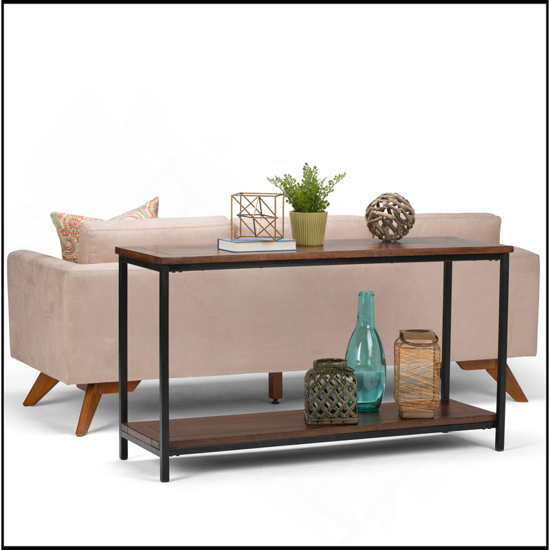 Skyler - Console de canapé - Brun cognac foncé